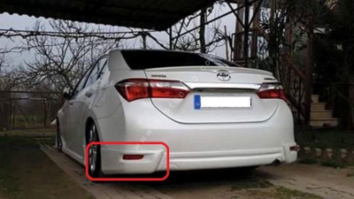 Toyota Corolla Arka Tampon Köşe Flap 2014 15