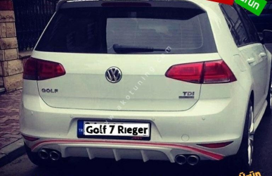 VW Golf 7 Rıeger Arka Difizör Tek Ve Çift Çıkış